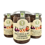 Filetti di Cipolle Rosse al Miele e Rosmarino 270g: La Delizia Agrodolce Sottolio Bio (3x270g)