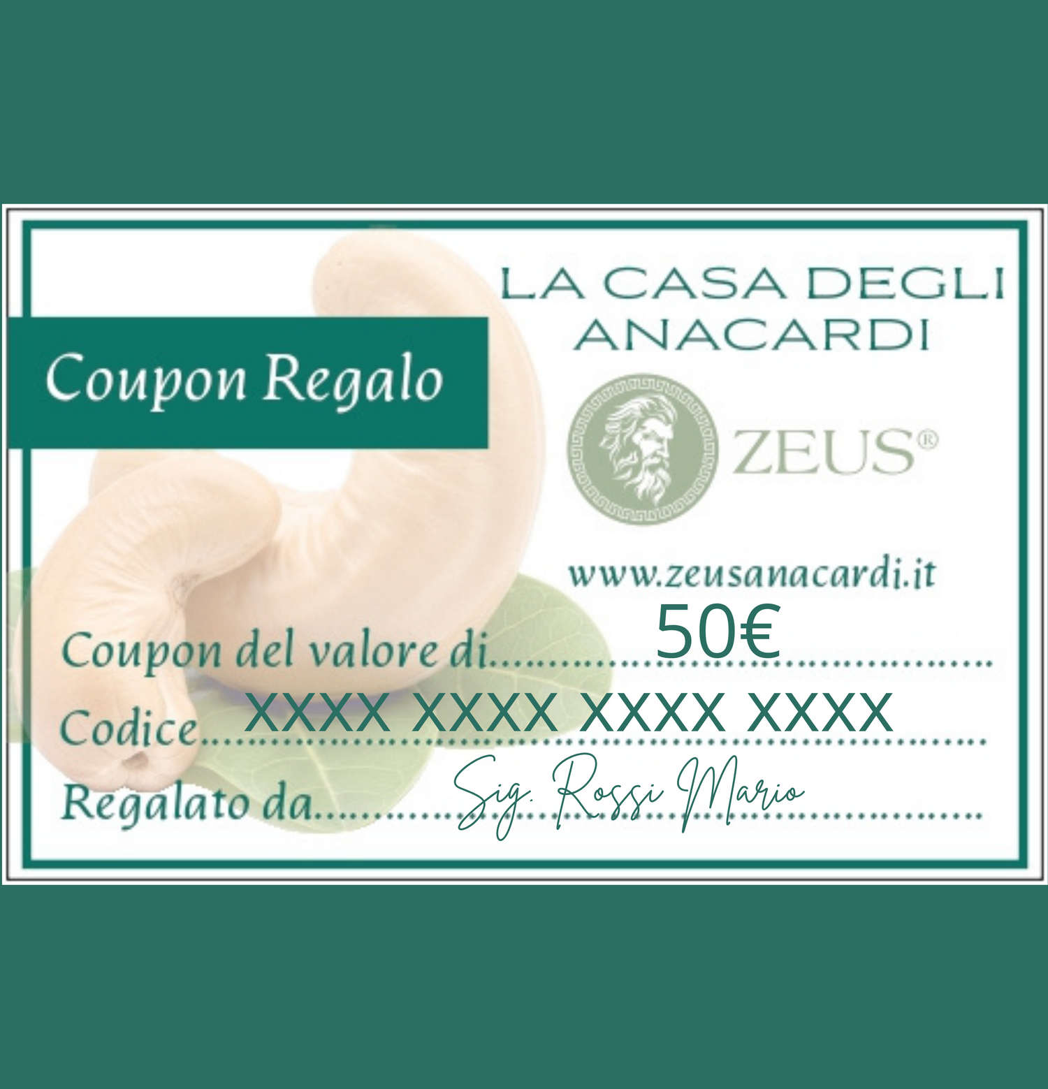 Coupon Buono Regalo 50€