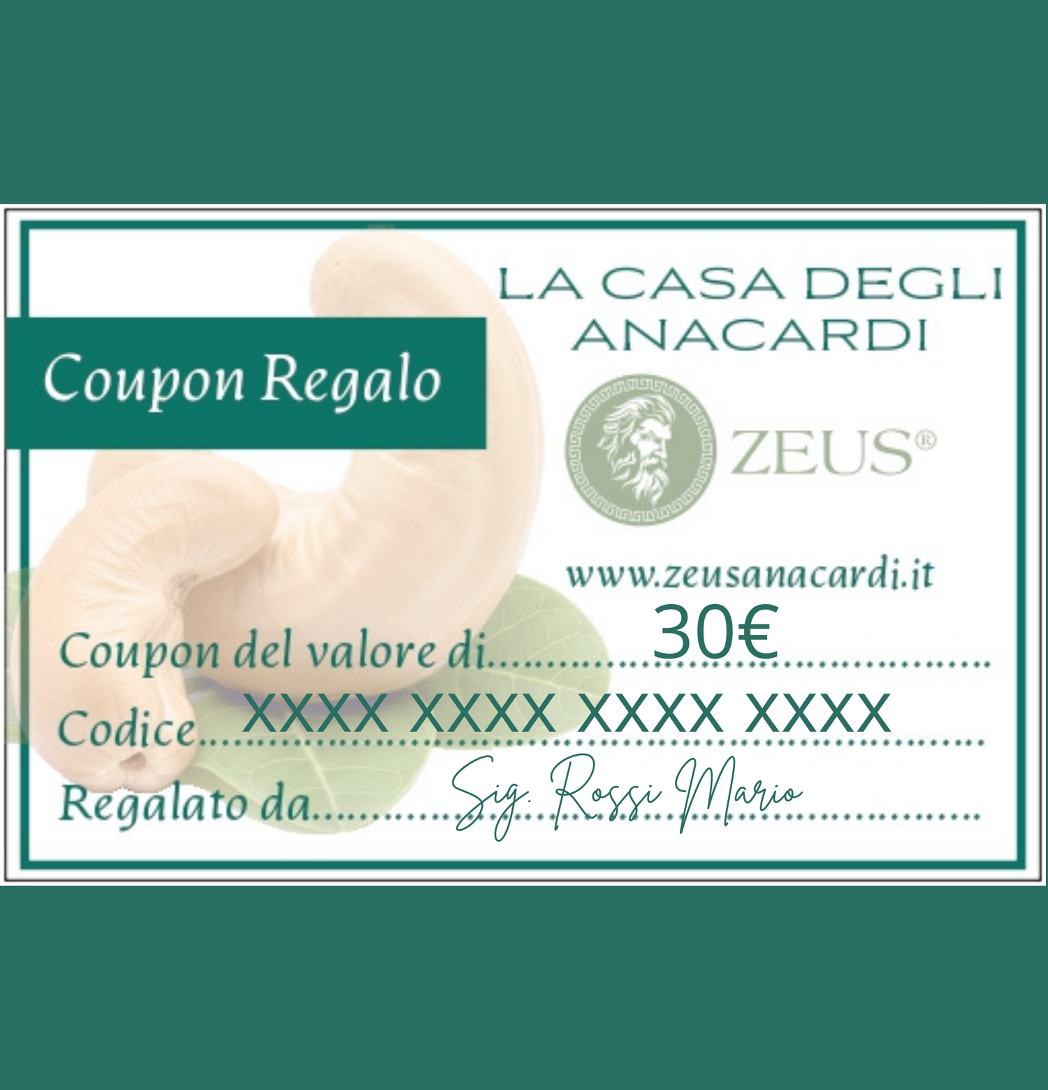 Coupon Buono Regalo 30€