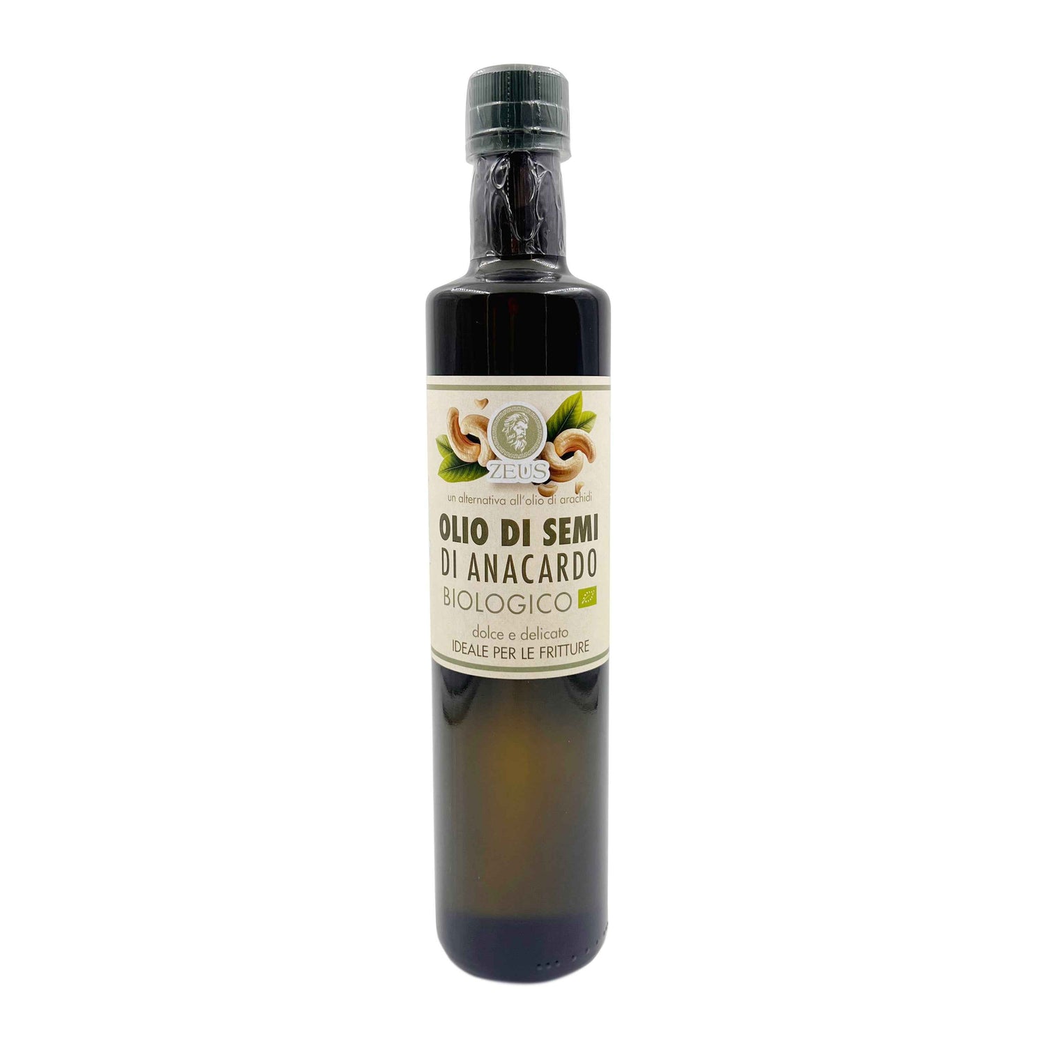 Olio di Semi di Anacardo Biologico ZEUS: L'Eccellenza Raffinata per le Tue Fritture (500ml) - Zeus