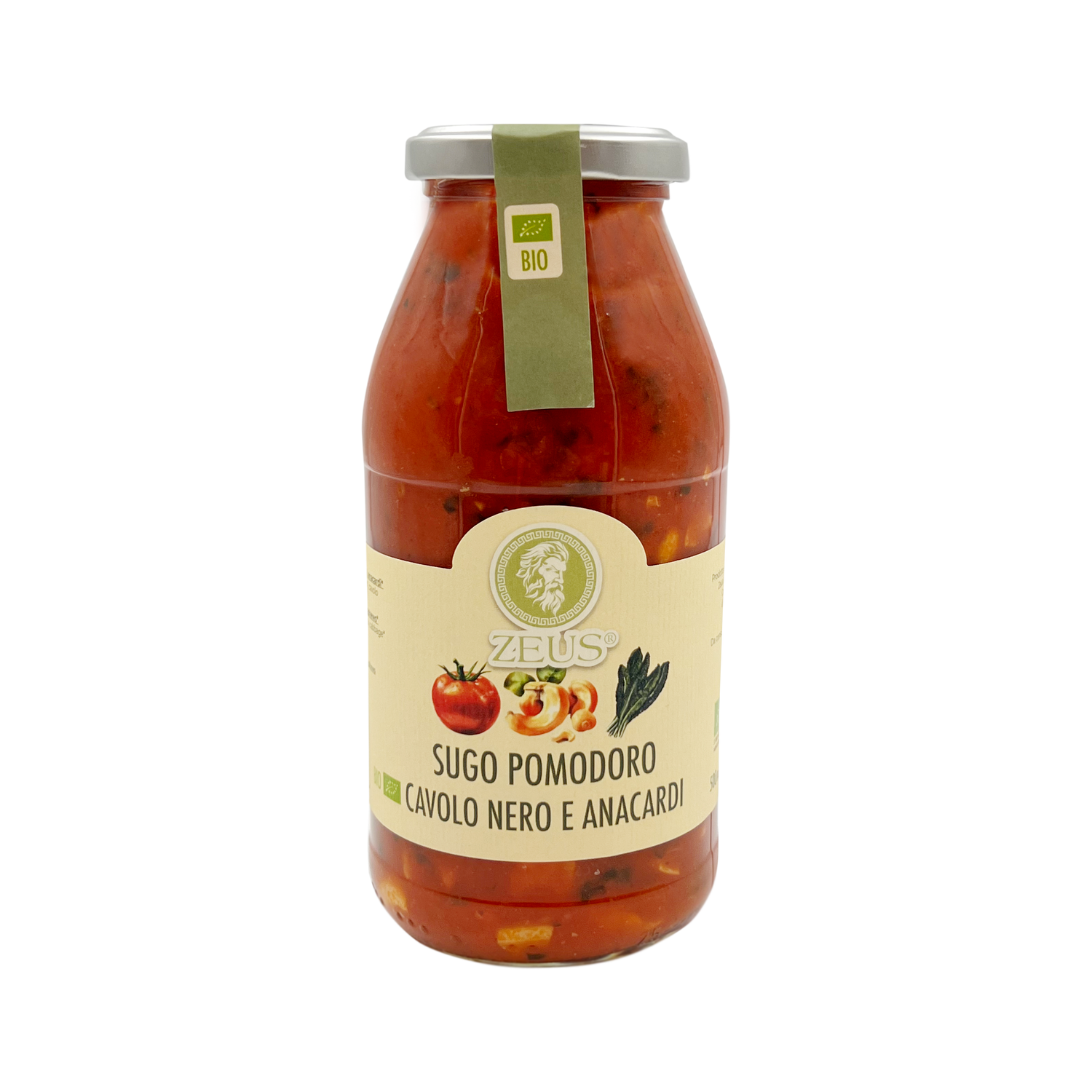 Sugo Gourmet Pomodoro, Cavolo Nero e Anacardi 500ml: Un'Eccellenza Unica al Mondo - Zeus