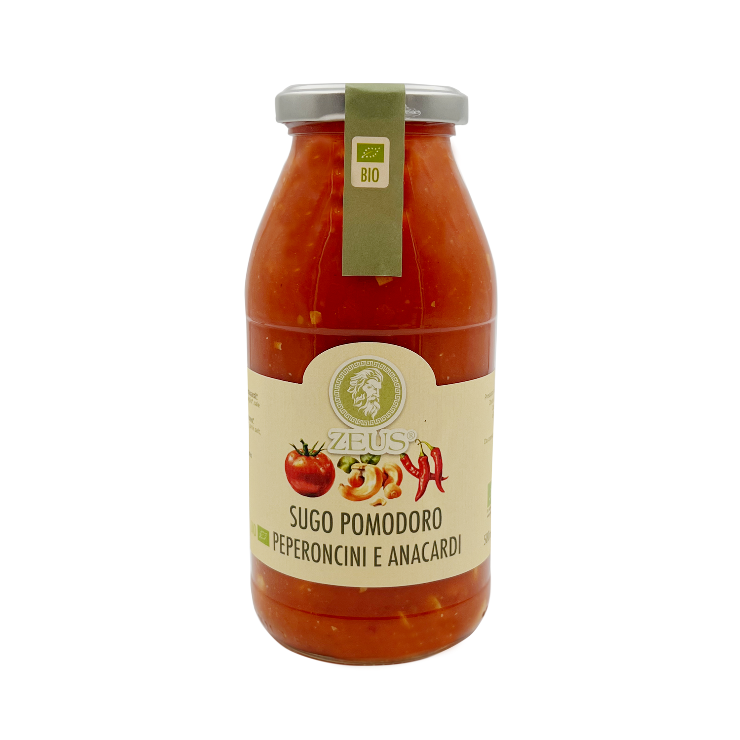 Sugo Gourmet Pomodoro, Peperoncino e Anacardi 500ml: L'Incontro di Sapori Audaci - Zeus