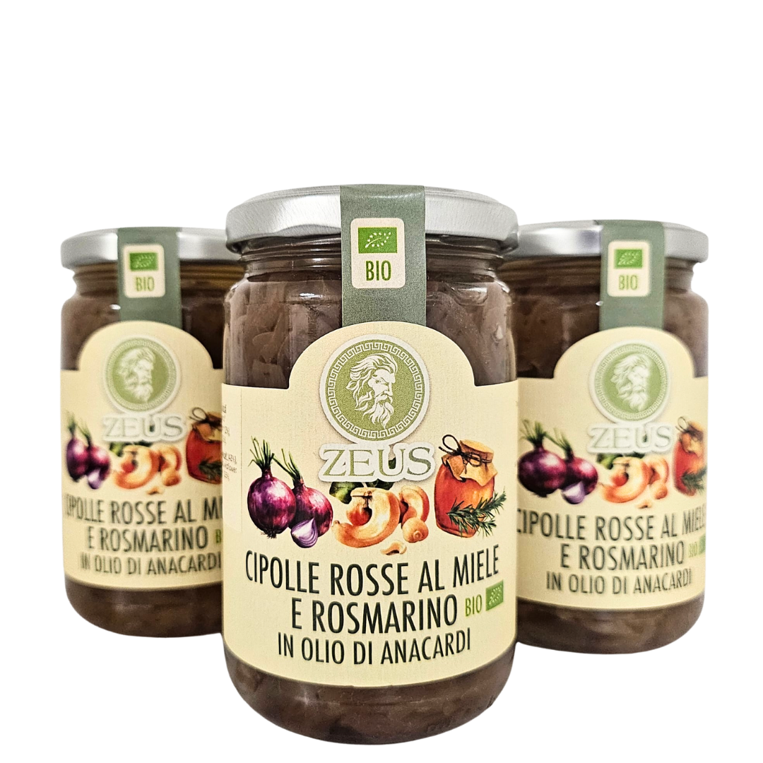 Filetti di Cipolle Rosse al Miele e Rosmarino 270g: La Delizia Agrodolce Sottolio Bio (3x270g)