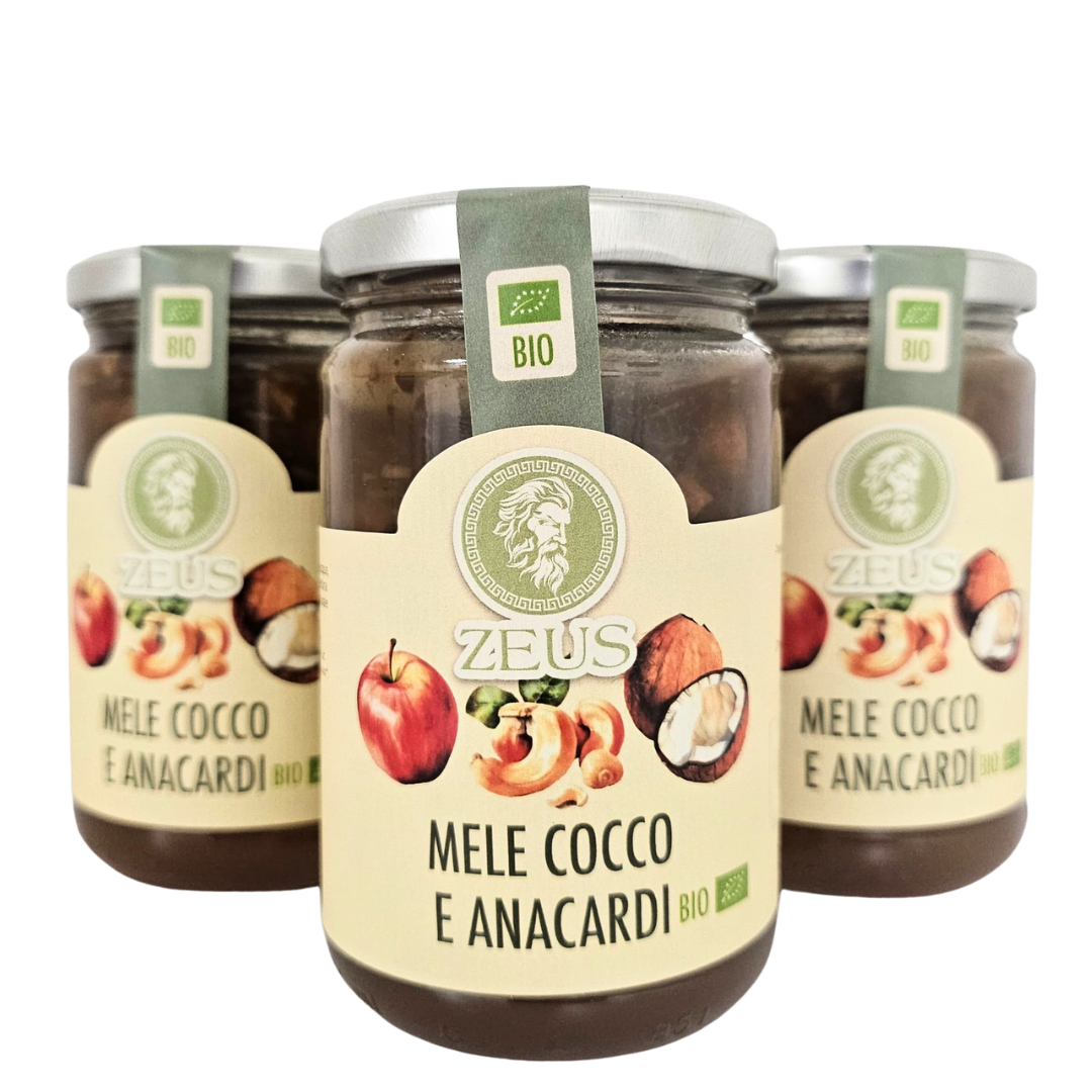 Confettura Gourmet Bio Mele Cocco e Anacardi 340gr: L'Esplosione di Dolcezza Esotica (3x340g)