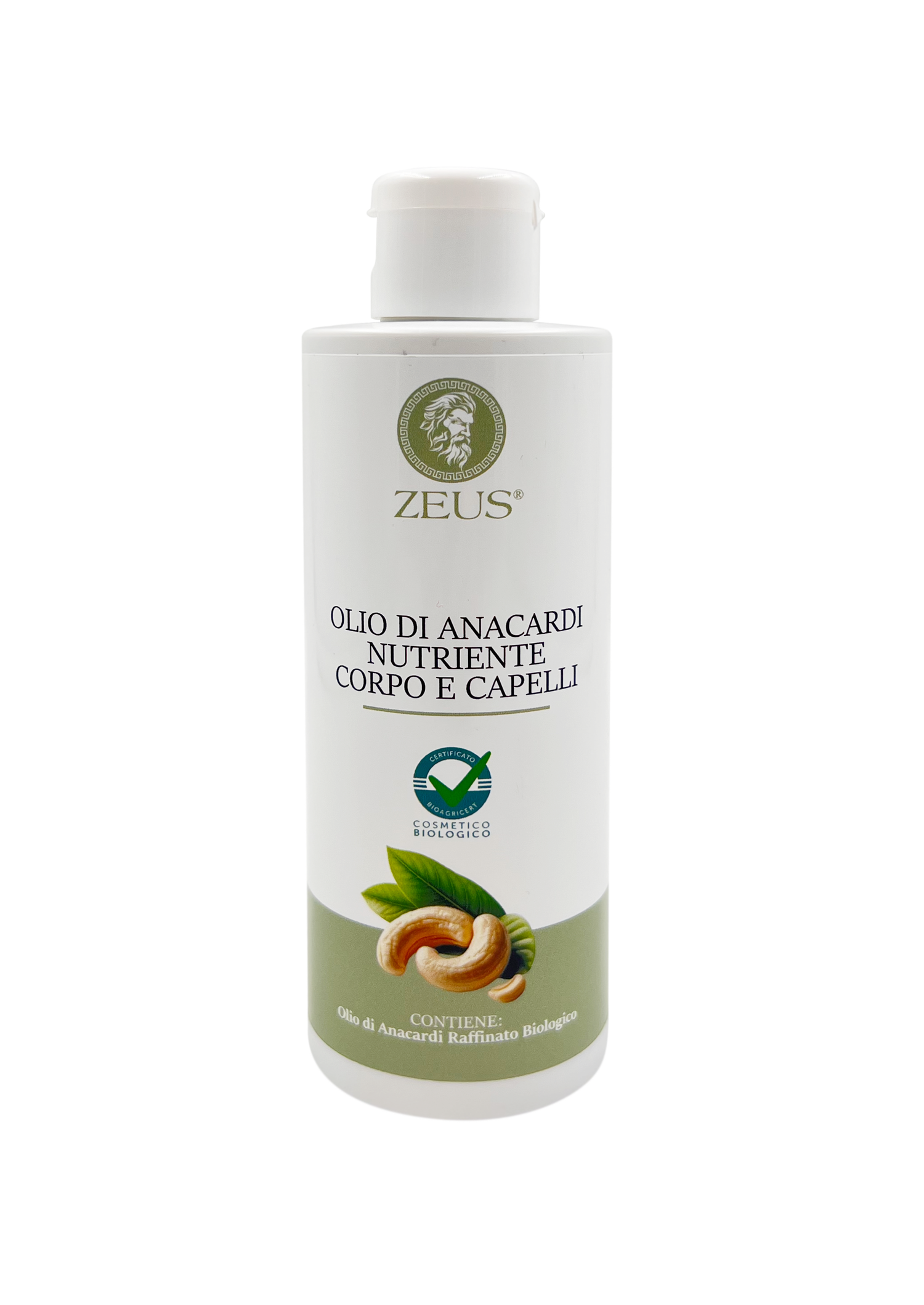Olio di anacardi 200ml Bio nutriente: L'Oro Liquido Puro per Corpo e Capelli - Zeus