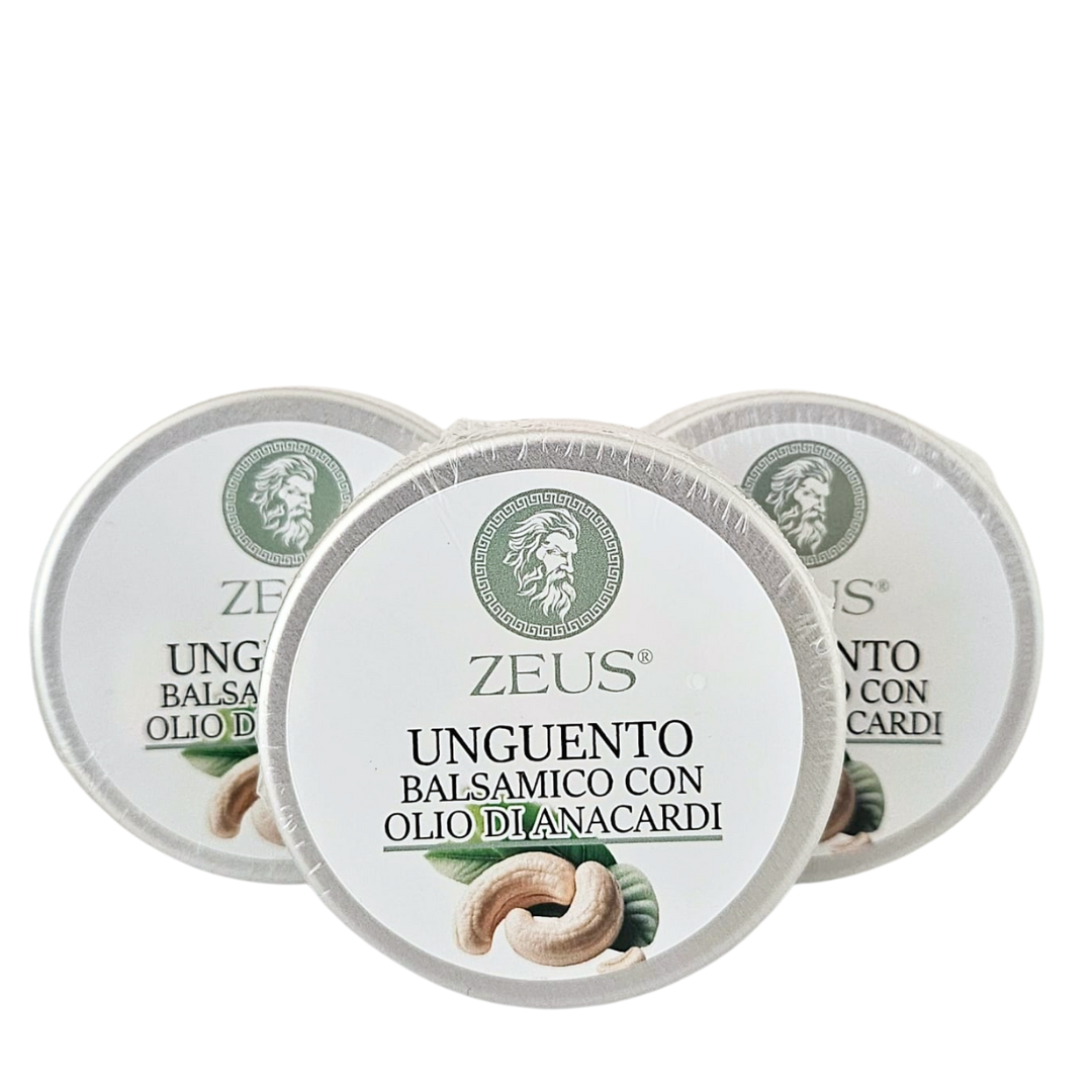 Unguento Balsamico 50ml: Il Respiro della Natura con Olio di Anacardi Bio (3x50ml)
